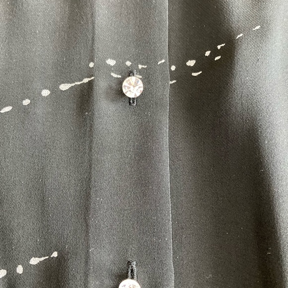 Rena Rowan black silk blouse size 14 - Picture 4 of 4